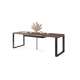 Spisebord Avari 140-290 cm - eik brun - metallben