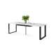 Spisebord Avella 160-310x90 cm - Hvit matt