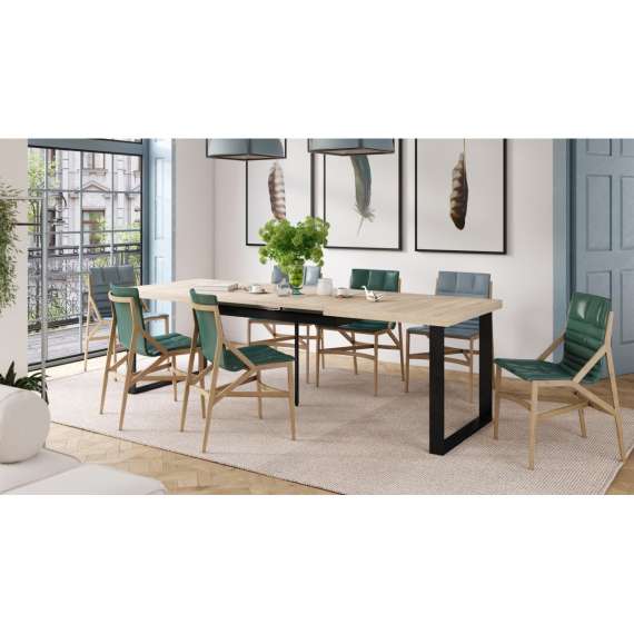 Spisebord Avella 160-310 cm - Lys eik - Langt bord