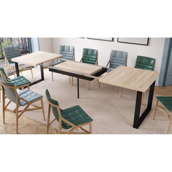 Spisebord Avella 160-310x90 cm - Lys eik - Langt bord