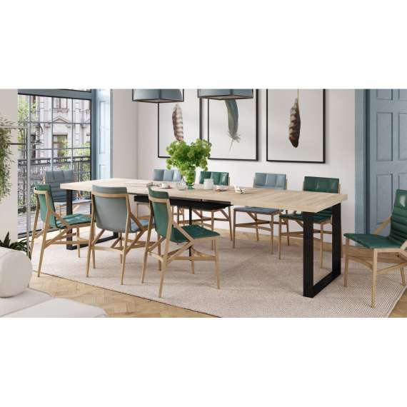 Spisebord Avella 160-310 cm - Lys eik - Langt bord