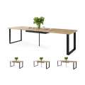 Spisebord Avella 160-310x90 cm - Eik - Langt bord