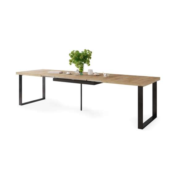 Spisebord Avella 160-310x90 cm - Eik - Langt bord
