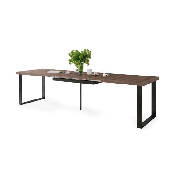Spisebord Avella 160-310x90 cm - Brun eik - Langt bord