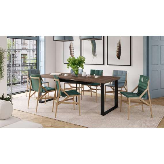 Spisebord Avella 160-310 cm - Brun eik - Langt bord