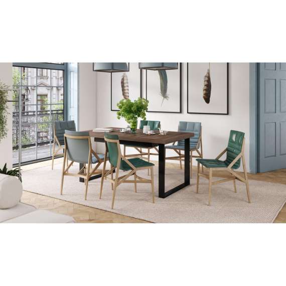 Spisebord Avella 160-310 cm - Brun eik - Langt bord