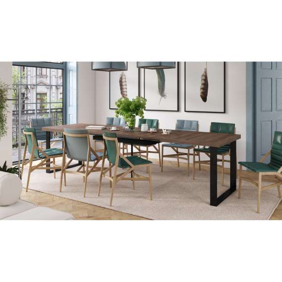 Spisebord Avella 160-310 cm - Brun eik - Langt bord