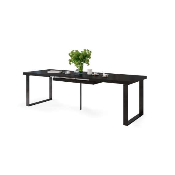 Spisebord Avella 160-310x90 cm - Svart  - Langt bord