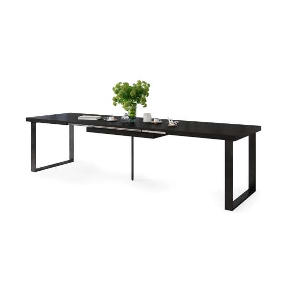 Spisebord Avella 160-310x90 cm - Svart  - Langt bord