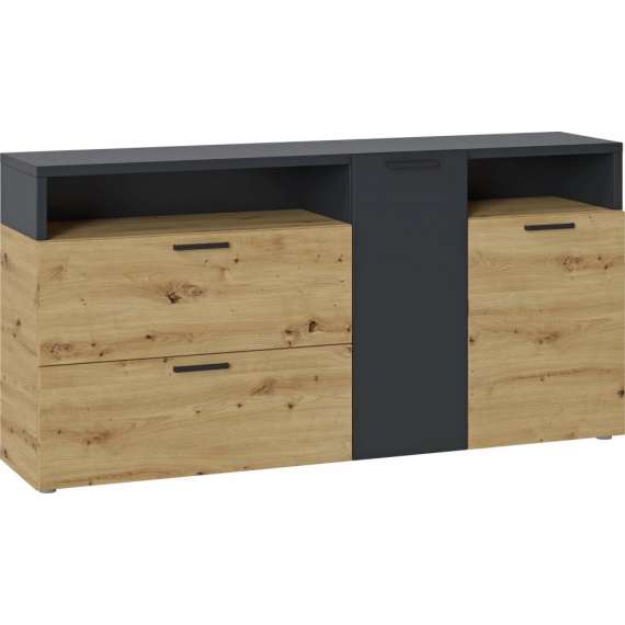 Skjenk Easy 173 cm - Naturlook - Grå