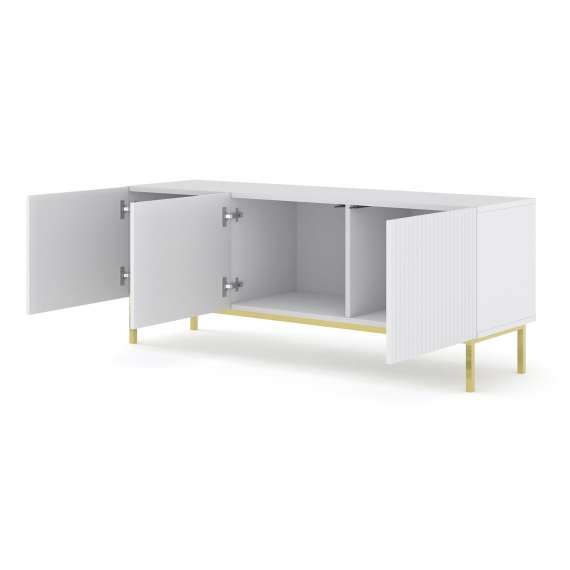 Tv-benk Ravena 150x58 cm - Hvit - Spiler