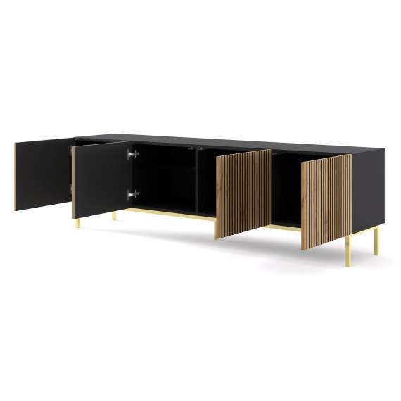 Tv-benk Ravena 200 cm - Spiler - 4 dører