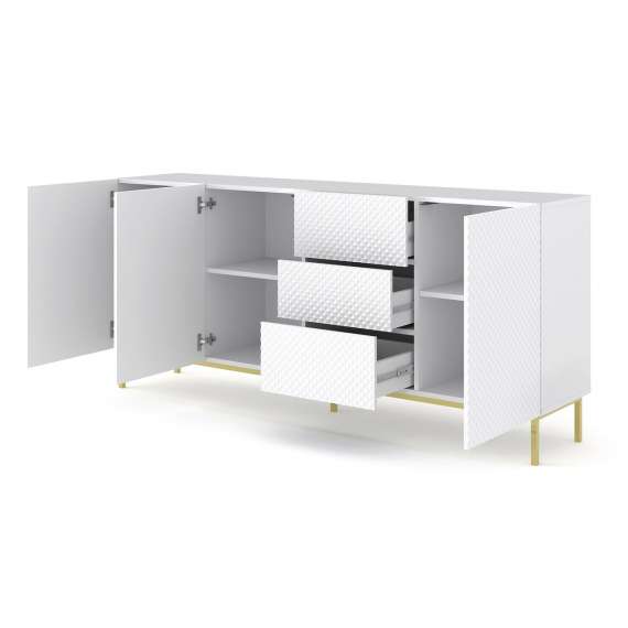 Skjenk Diamond 200 cm - 3 dører - 3 skuffer