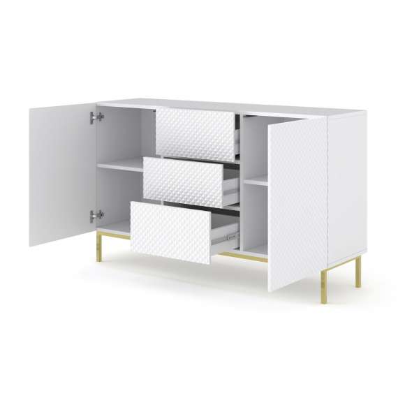 Skjenk Diamond 150 cm - Hvit