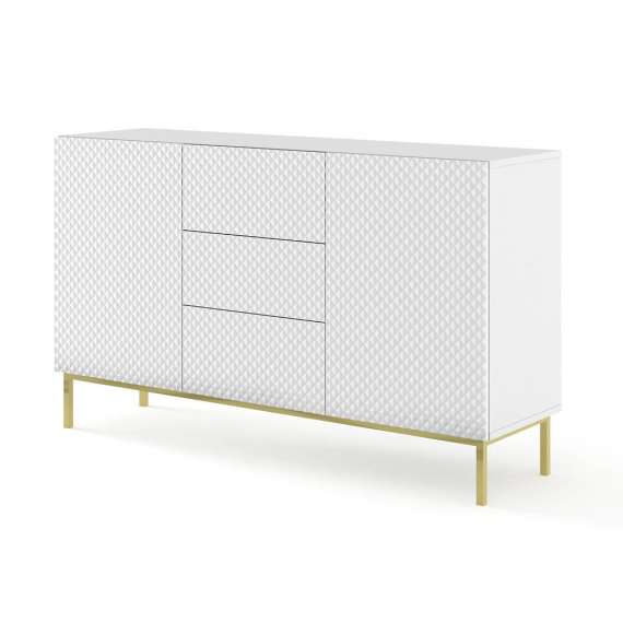 Skjenk Diamond 150 cm - Hvit