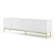 Tv-benk Cavenna 200 cm - hvit matt - 4 dører