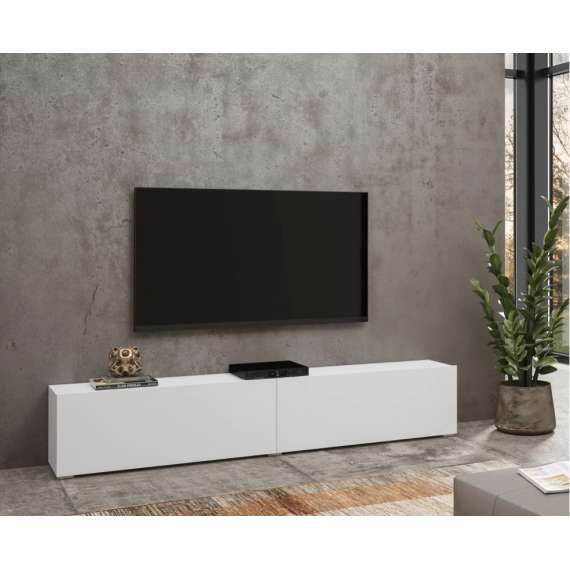 Tv-benk Ava 180x35 cm - Hvit
