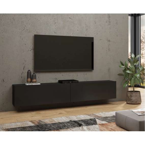 Tv-benk Ava 180x35 cm - Svart