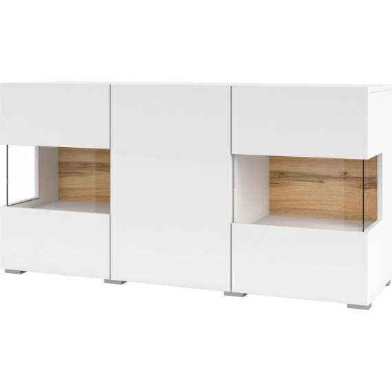 Skjenk Ava 120x62 cm - Hvit - Vegghengt