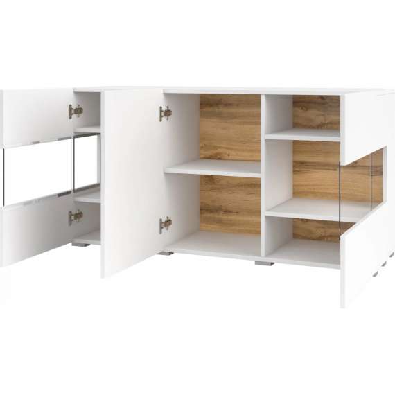 Skjenk Ava 120x62 cm - Hvit - Vegghengt