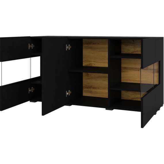 Skjenk Ava 120x62 cm - Svart - Vegghengt