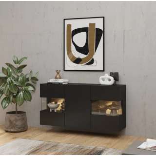 Skjenk Ava 120x62 cm - Svart - Vegghengt