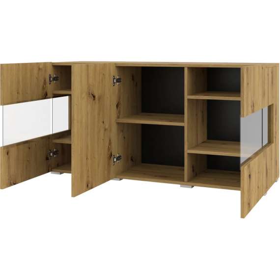 Skjenk Ava 120x62 cm - Eik - Vegghengt