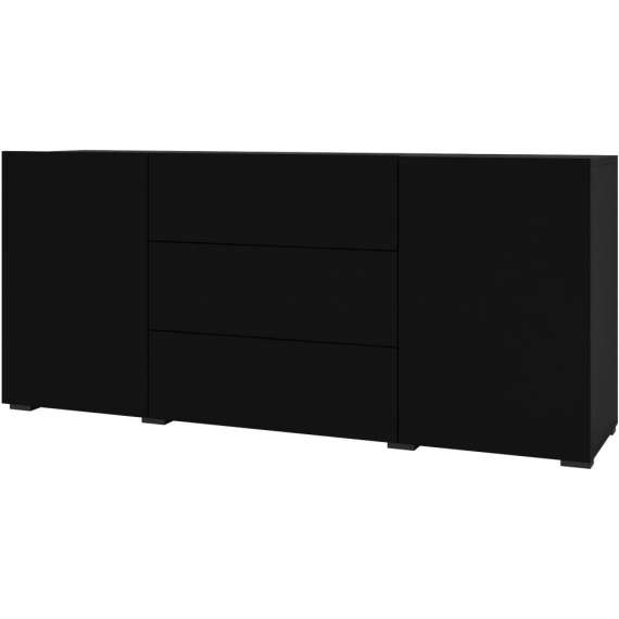 Skjenk Ava 140x63 cm - Svart - Veggmontert