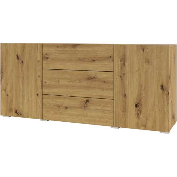 Skjenk Ava 140x63 cm - Eik - Veggmontert