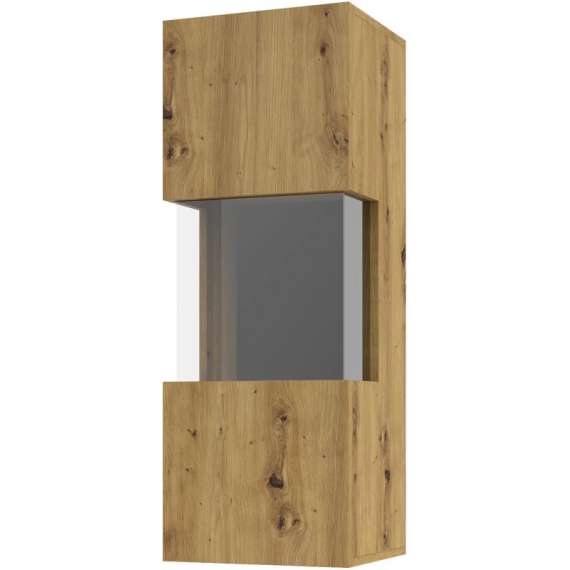 Vitrine Ava 35x95 cm - Eik - Veggmontert