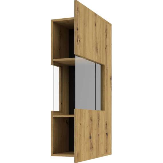 Vitrine Ava 35x95 cm - Eik - Veggmontert