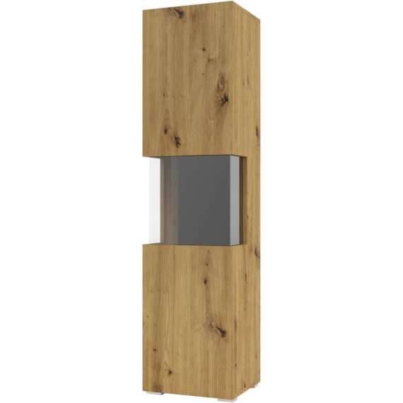 Vitrineskap Ava 36x140 cm - Eik - Veggmontert