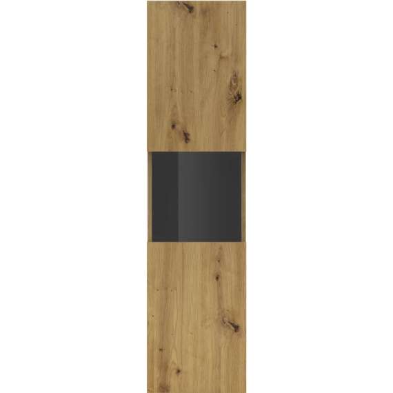 Vitrineskap Ava 36x140 cm - Eik - Veggmontert