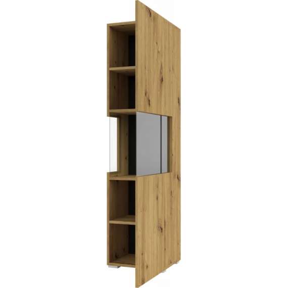 Vitrineskap Ava 36x140 cm - Eik - Veggmontert
