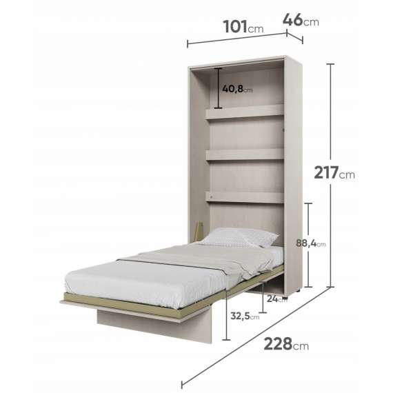 Skapseng Concept Junior 90 x 200 - vertikal