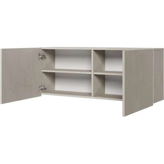 Veggskap Teen Flex 110x45 cm - Grå - 2 dører