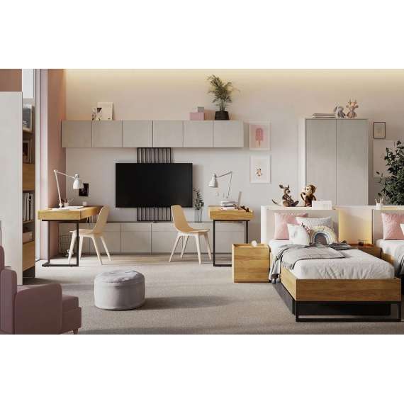 Nattbord Teen Flex 45x45 cm - Eikefinish