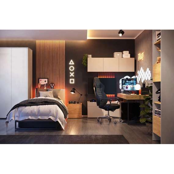 Nattbord Teen Flex 45x45 cm - Eikefinish