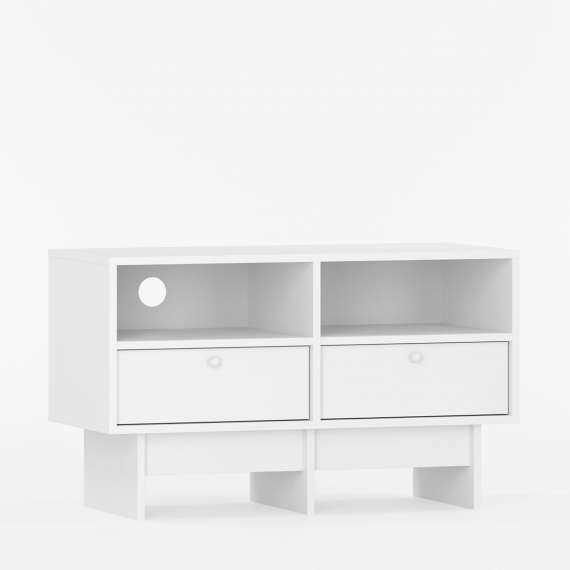 Tv-benk Kabe KTV1S 90-120x60 cm - flere farger - 2 skuffer