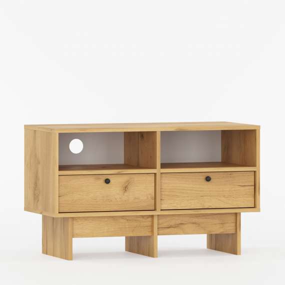 Tv-benk Kabe KTV1S 90-120x60 cm - flere farger - 2 skuffer