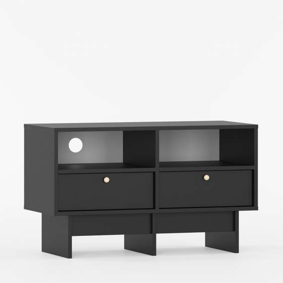 Tv-benk Kabe KTV1S 90-120x60 cm - flere farger - 2 skuffer