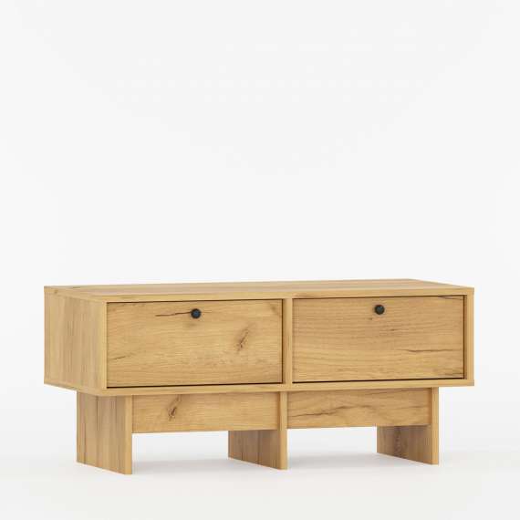 Tv-bord Kabe KNTV1 90-120x45 cm - flere farger - 2 skuffer