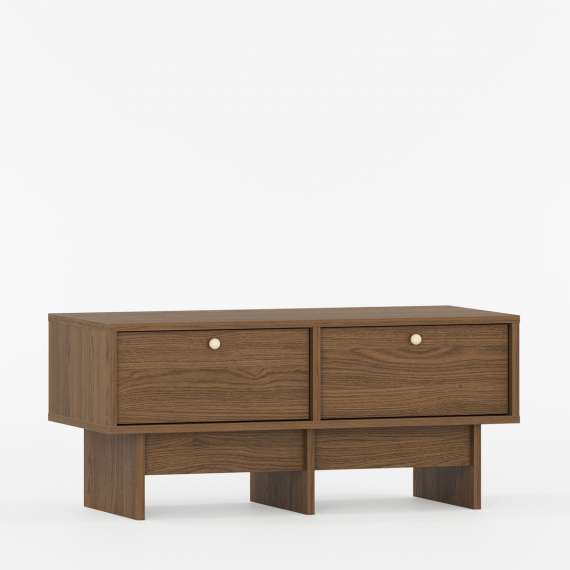 Tv-bord Kabe KNTV1 90-120x45 cm - flere farger - 2 skuffer