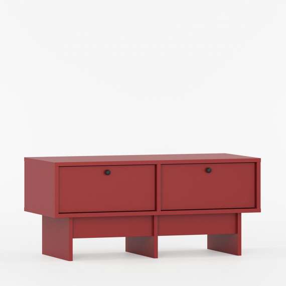 Tv-bord Kabe KNTV1 90-120x45 cm - flere farger - 2 skuffer