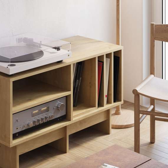 Tv-bord Kabe KTV1W 90-120x60 cm - Flere farger - vinyl