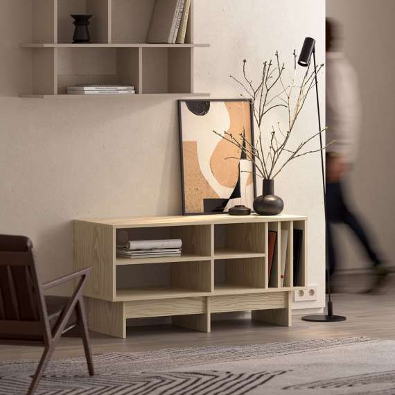 Tv-bord Kabe KTV1W 90-120x60 cm - Flere farger - vinyl