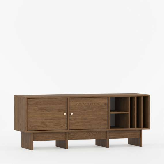 Tv-bord Kabe KTV2W 125-180x60 cm - flere farger - 2 dører - Hyller