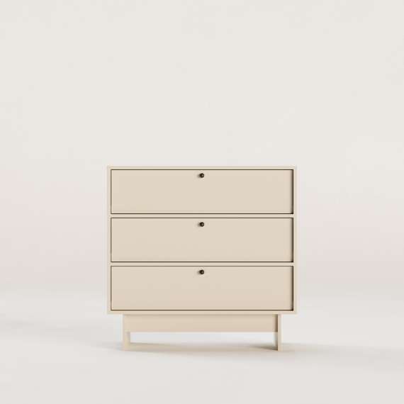 Kommode Kabe KK03 90-120x98 cm - Flere farger - 3 skuffer