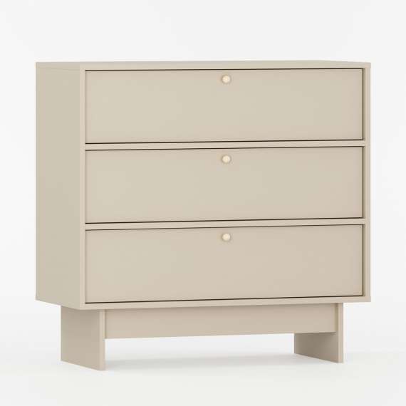 Kommode Kabe KK03 90-120x98 cm - Flere farger - 3 skuffer