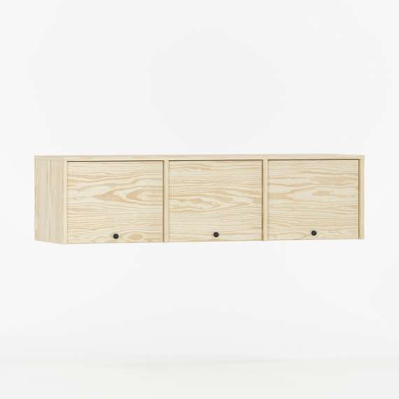 Veggskap Kabe PWK03 125-180x40 cm - 3 dører - flere farger